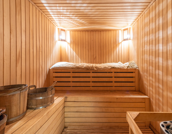 intérieur sauna traditionnel irisports
